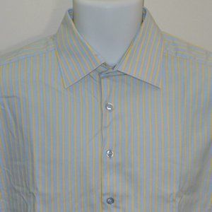 Thomas Pink colorful striped french cuff shirt.